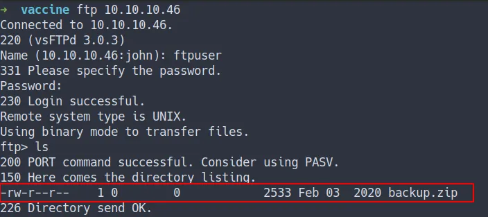ftp as ftpuser