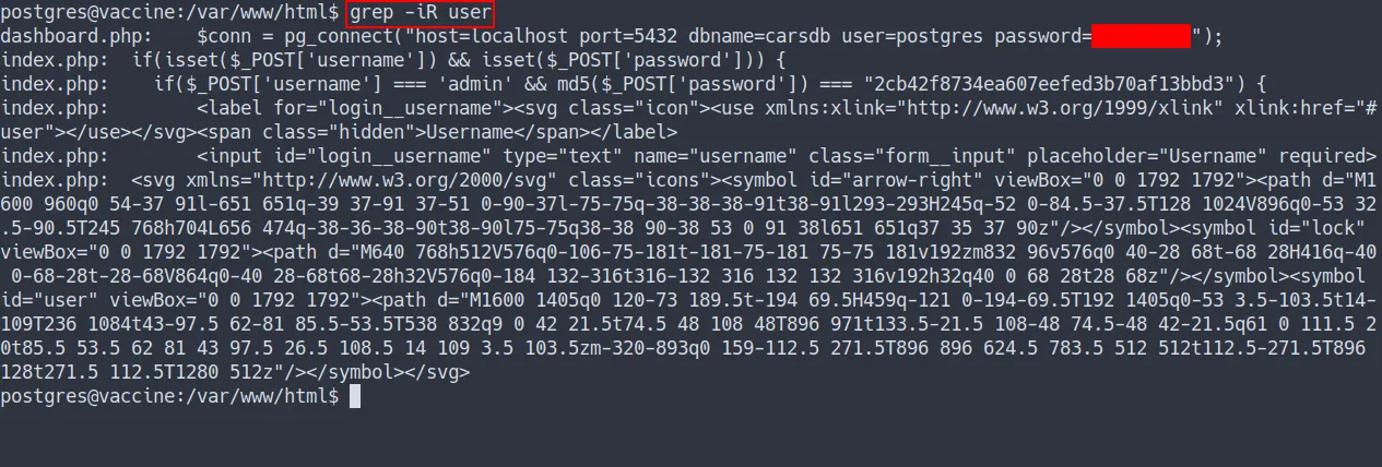 found credentials