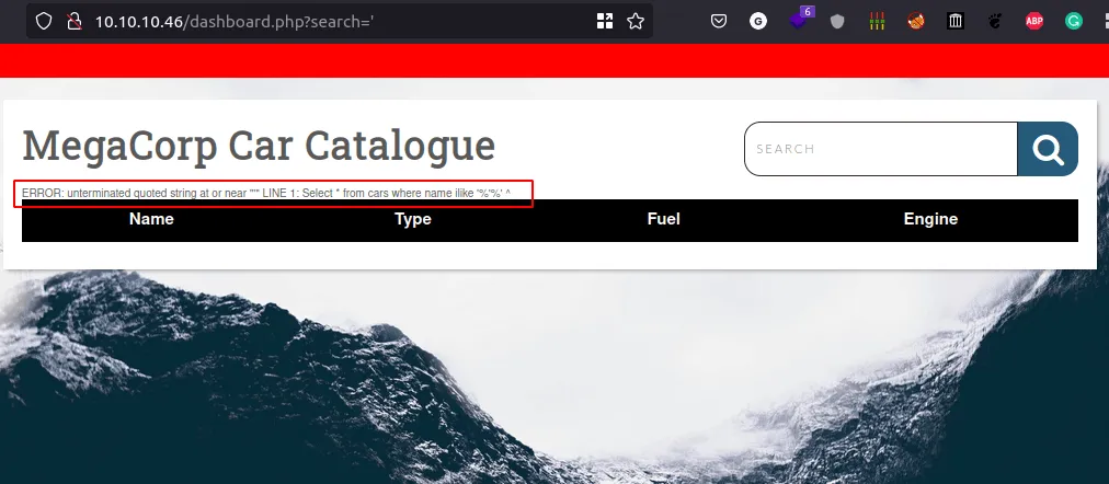 try to SQL injection