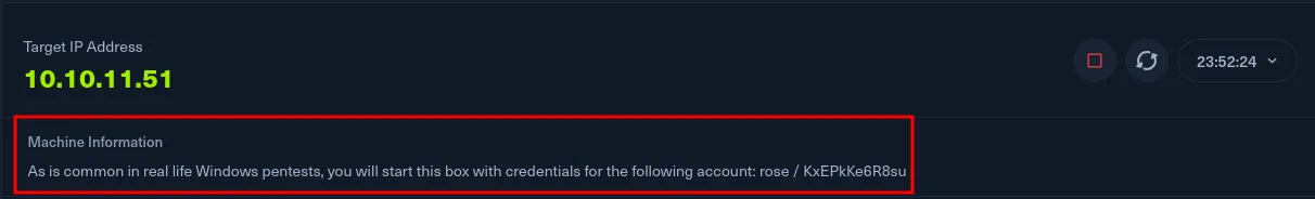 account information
