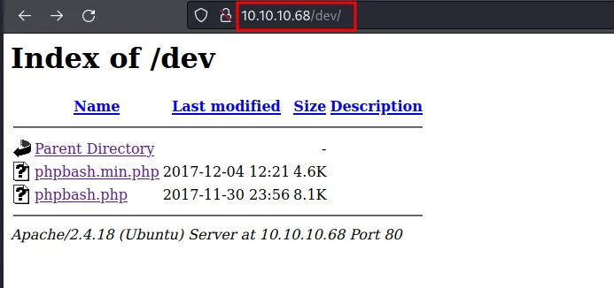 directory listing