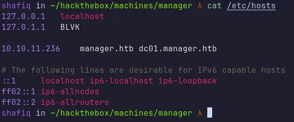 add the hostname
