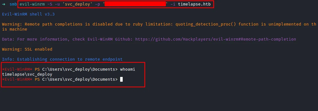 login as svc_deploy