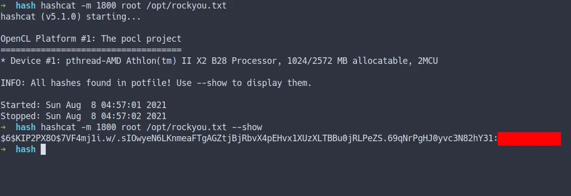 crack root password