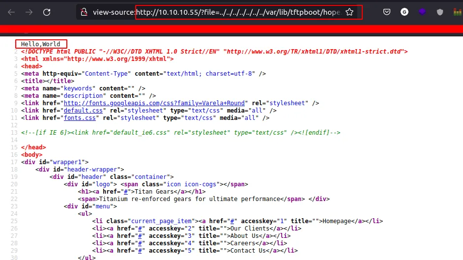 read file in tftp