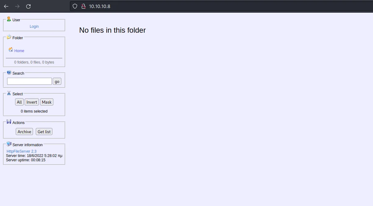 HFS webpage