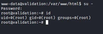 change user to root