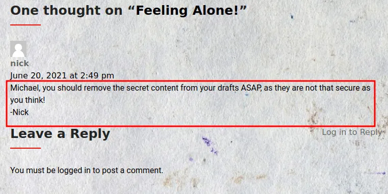 sensitive comment