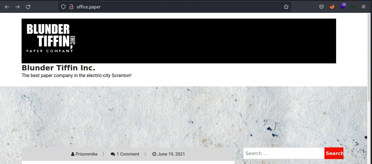 office.paper webpage