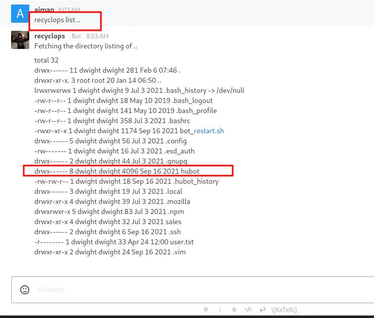 listing directory