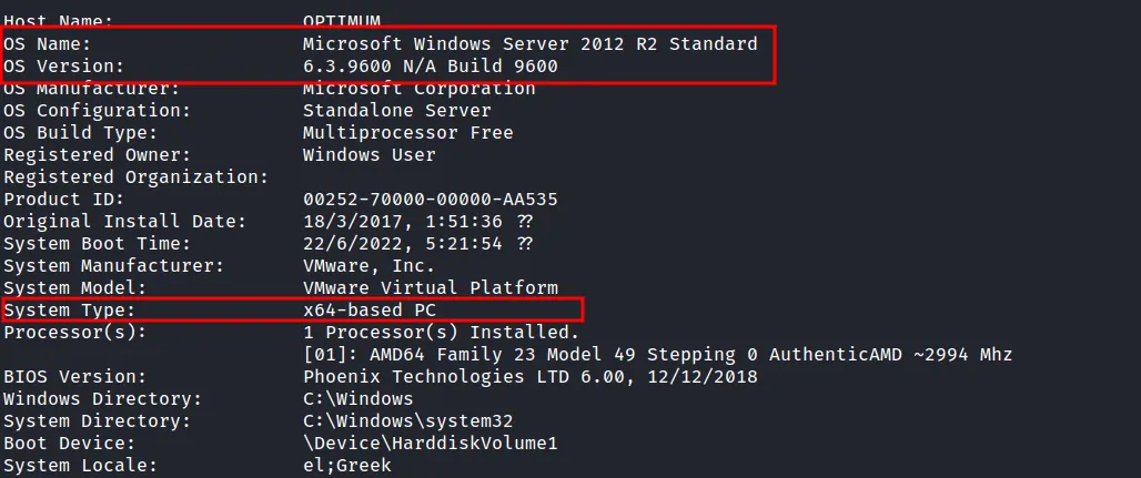 systeminfo