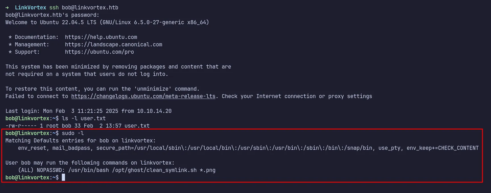 ssh as bob