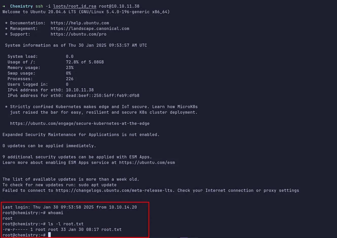 ssh as root