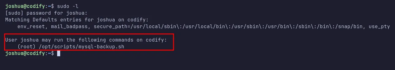 sudo permission
