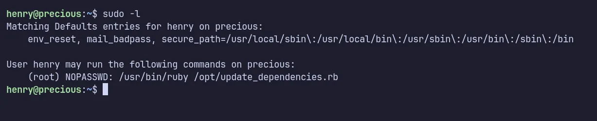 sudo permission