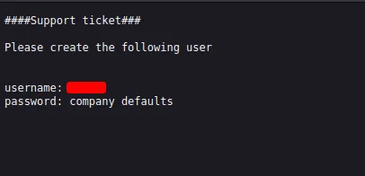 found username