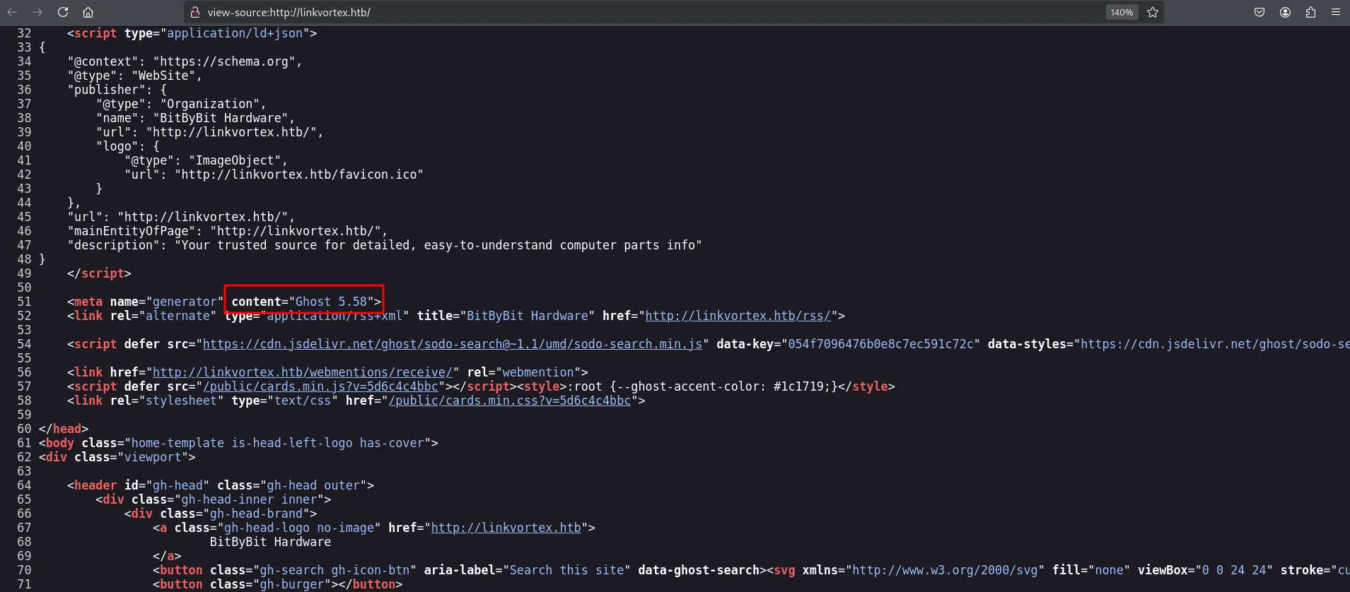 view page source