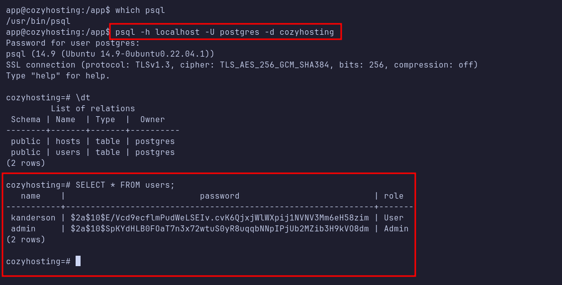 hash inside postgresql