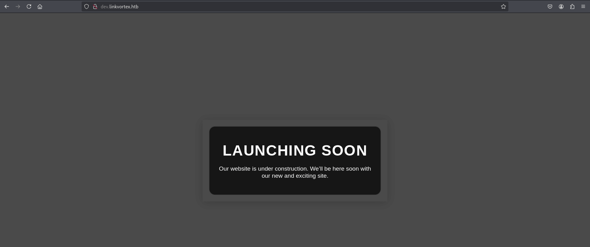 website with launching soon page