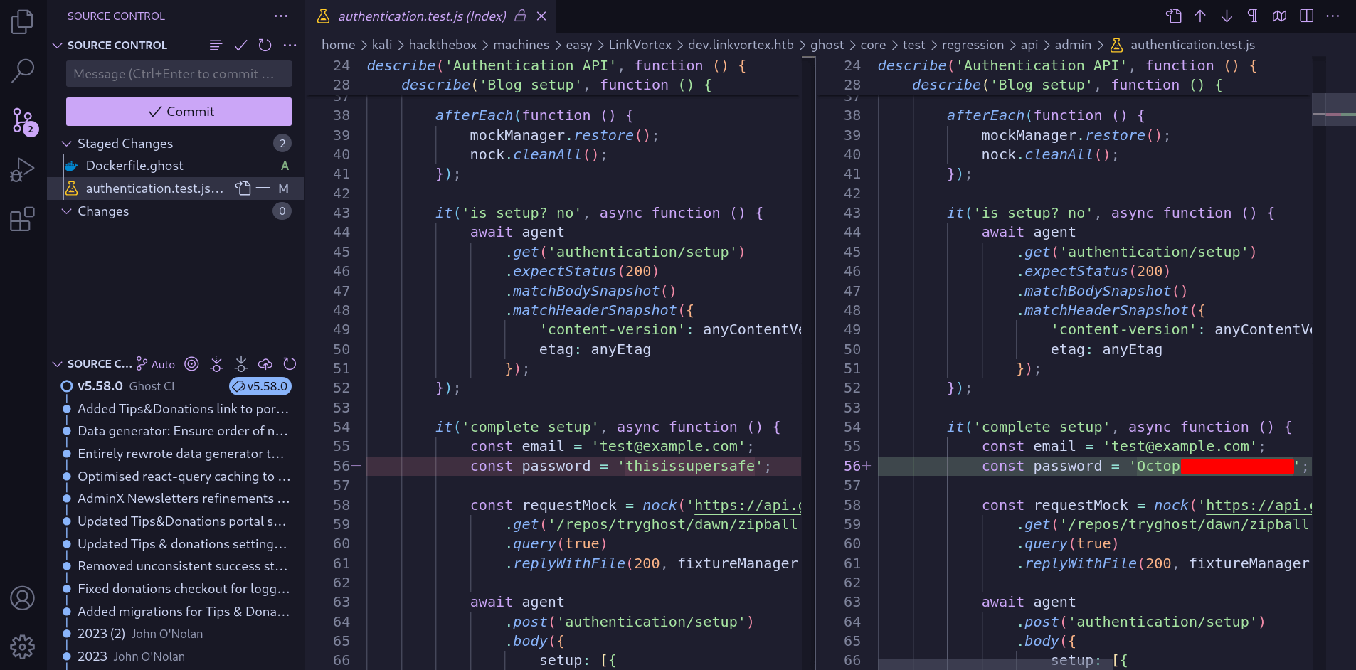 modified file