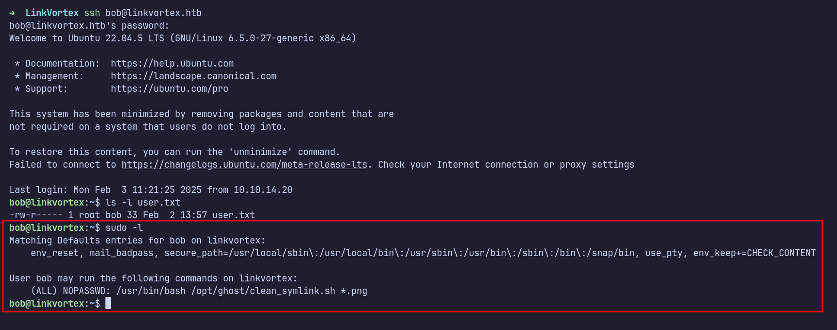 ssh as bob