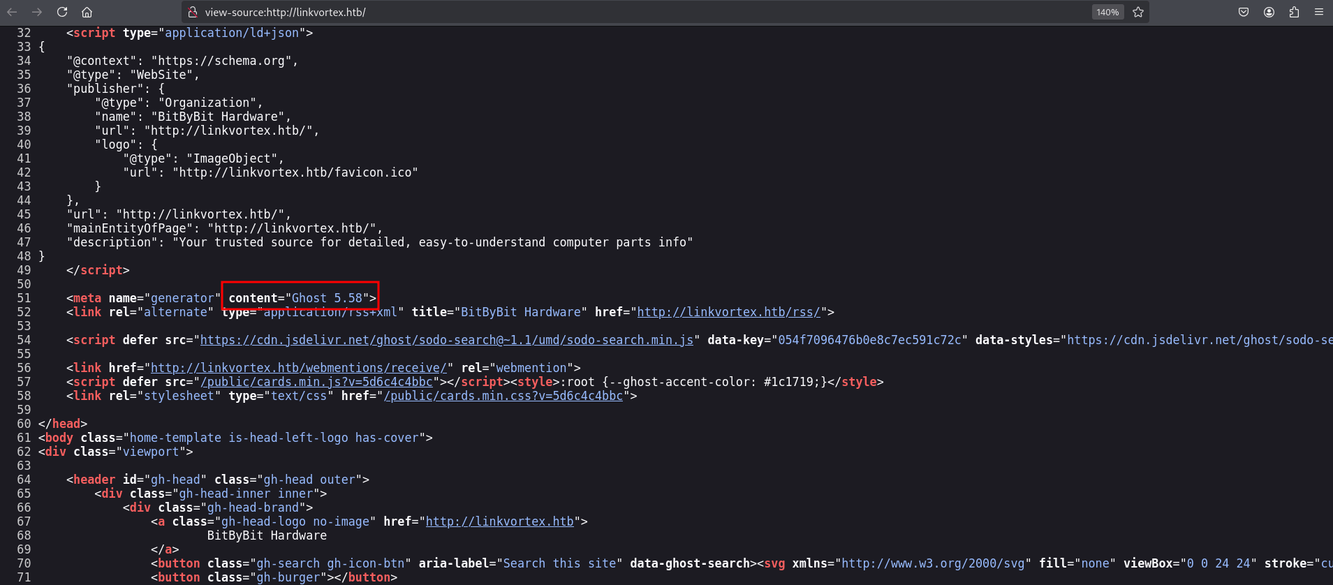 view page source