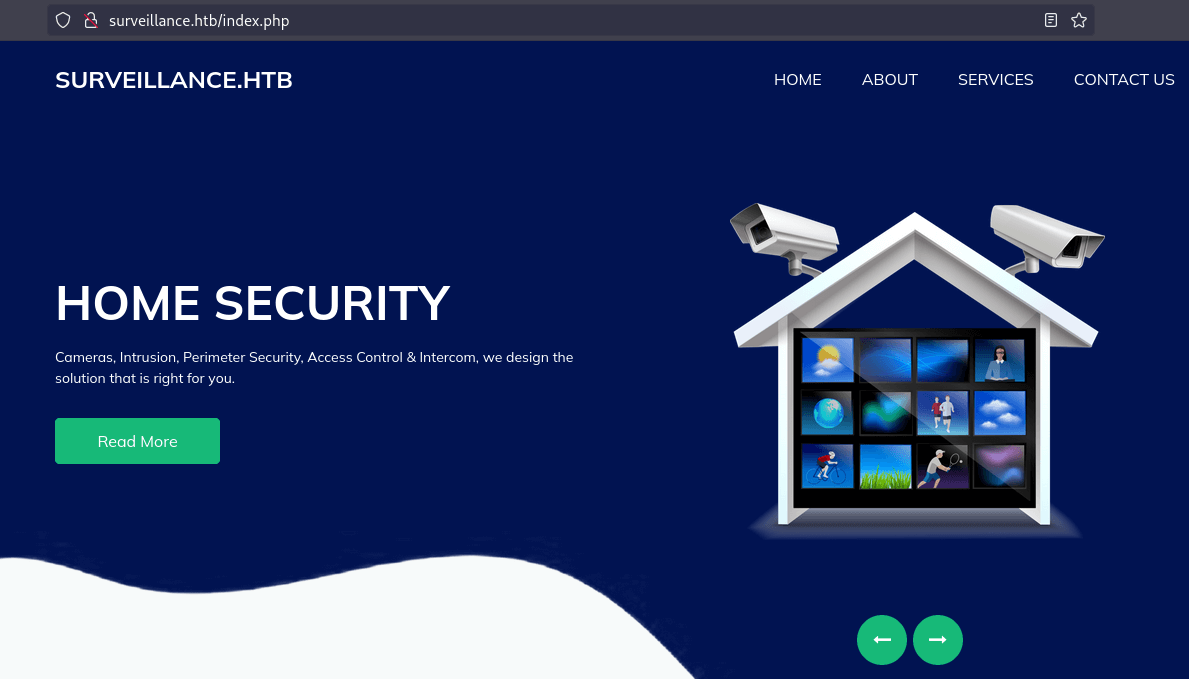 surveillance.htb home page